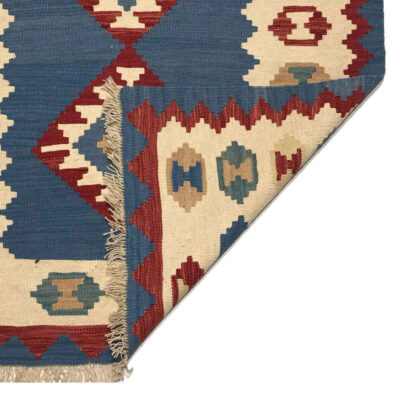 Persischer Woll Kelim Teppich handgewebt traditionell Qashqai Nahal