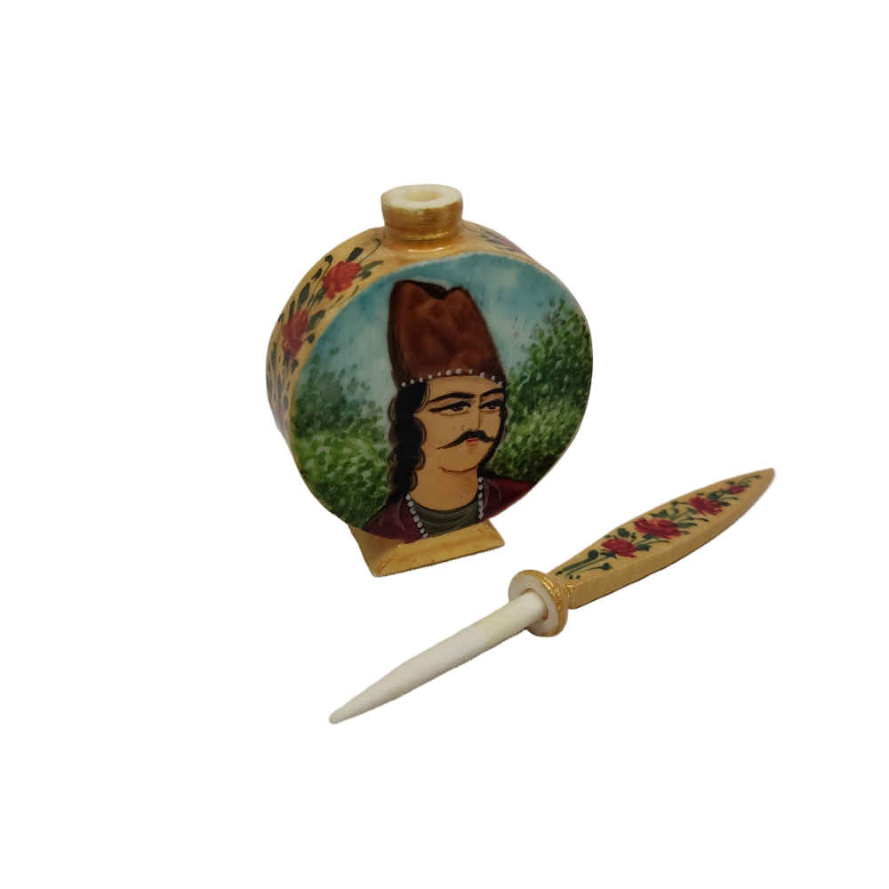 Persischer Surma Dani Behälter zur Aufbewahrung von Kohl aus Kamelfleisch Maktab