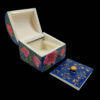 Handgefertigte Knochen-Schmuckbox mit persisch inspiriertem Behesht-Muster
