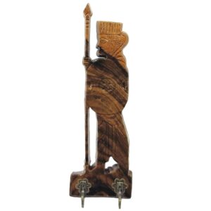 Handgefertigter persischer Holz-Wand-Schlüsselhalter – Hakhamesh