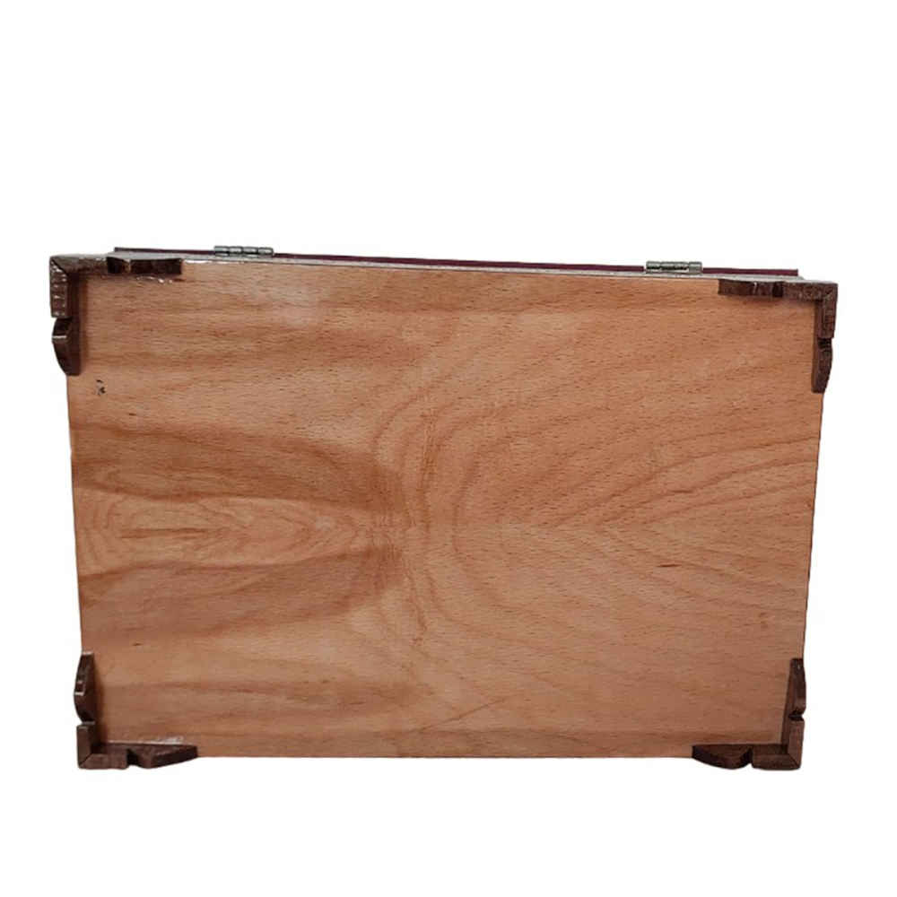 Schöne hölzerne Koran-Aufbewahrungsbox – Khatam mit Emaille und Samtfutter, Modell Eslimi