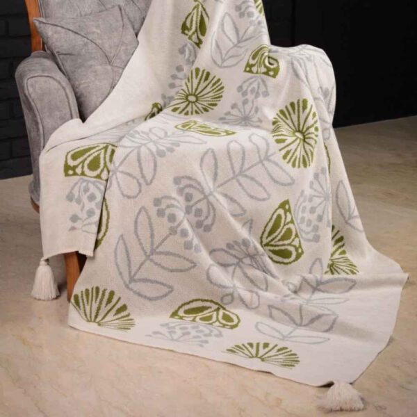 Weiche & leichte Strickdecke für Sofa & Bett Modell Ghasedak