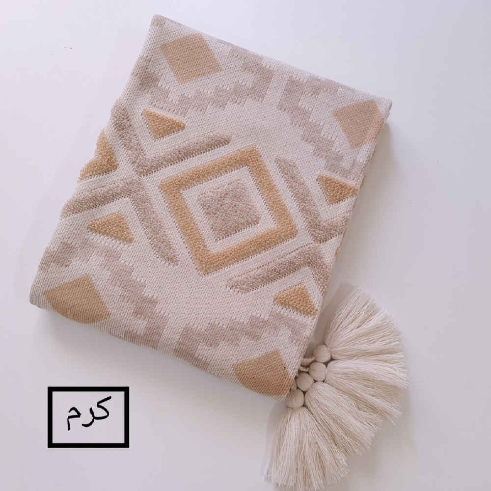 Weiche & leichte Strickdecke für Sofa & Bett Modell Ramina