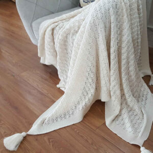 Weiche & leichte Strickdecke für Sofa & Bett Modell Tavoos