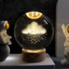 Kristallkugel Lampe Fantasie Nachttischlampe Wolke & Regen
