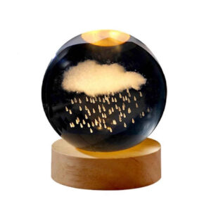 Kristallkugel Lampe Fantasie Nachttischlampe Wolke & Regen