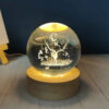 Kristallkugel Lampe Fantasie Nachttischlampe Hirsch