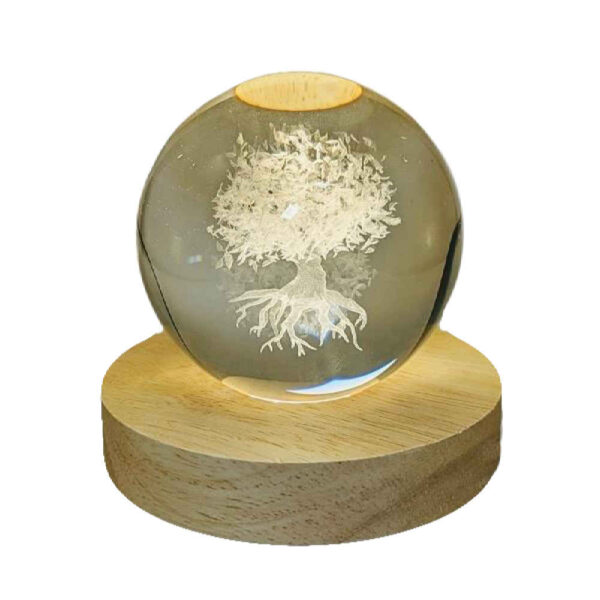 Kristallkugel Lampe Fantasie Nachttischlampe Baum des Lebens