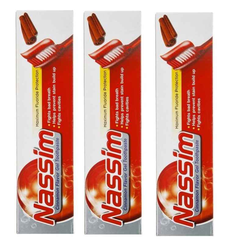 Iranische Nassim Zimt-Geschmack Gel-Zahnpasta (x12)