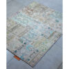 Vintage Persischer handgeknüpfter Patchwork-Teppich Himmel