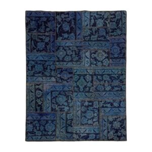 Persischer handgeknüpfter Patchwork-Teppich Ahoora