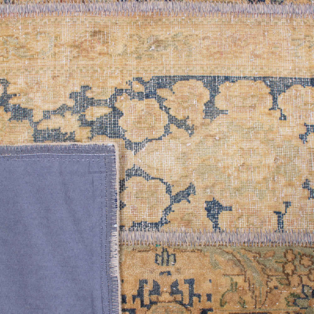 Vintage Persischer handgeknüpfter Patchwork-Teppich Anita