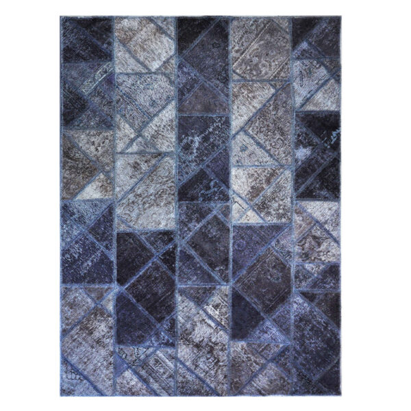 Persischer handgeknüpfter Patchwork-Teppich Elmira