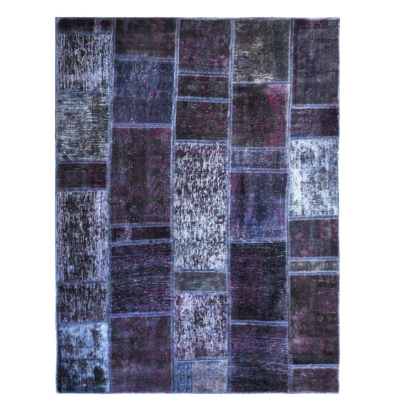 Persischer handgeknüpfter Patchwork-Teppich Emad