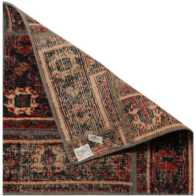 Vintage Persischer handgeknüpfter Patchwork-Teppich Haris