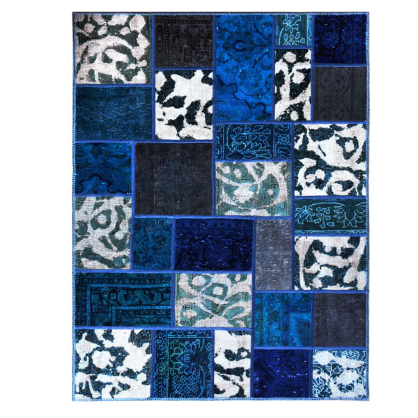 Persischer handgeknüpfter Patchwork-Teppich Kavosh