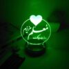 Persische 3D LED Nachttischlampe Glücklicher Lehrertag Dankbarkeit