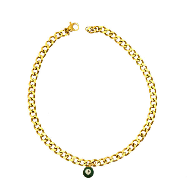 Stahl Cheshm Nazar Fußkette Modell Elham