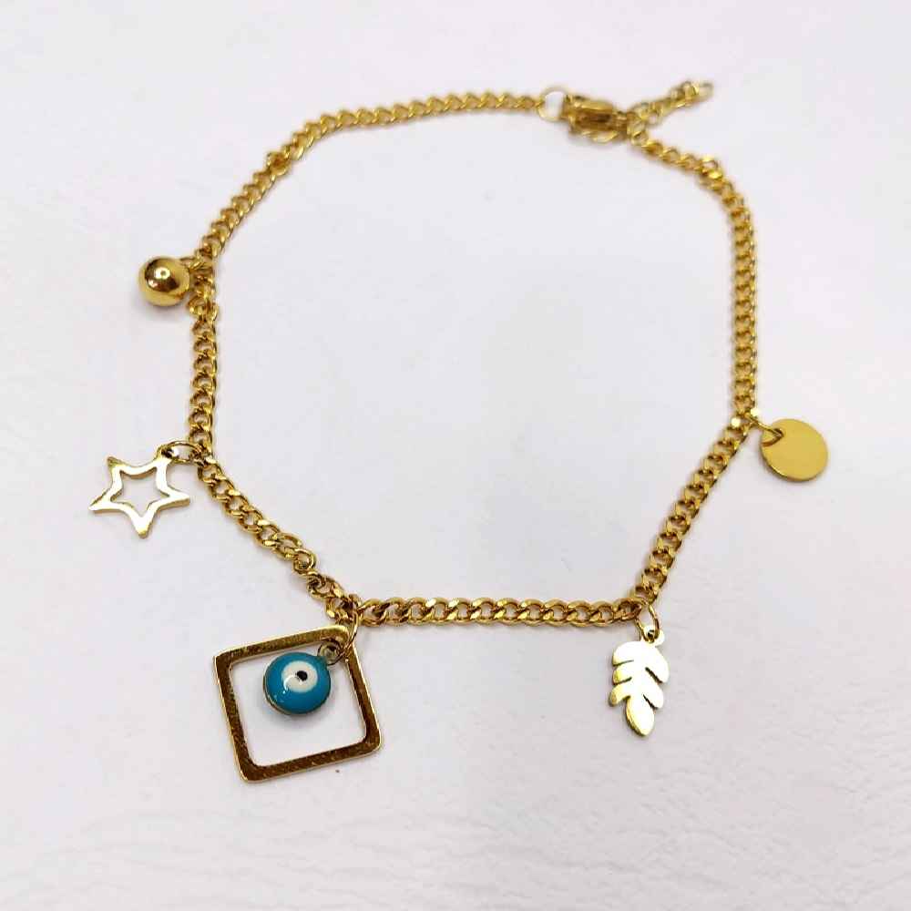 Stahl Cheshm Nazar Fußkette Modell Laleh
