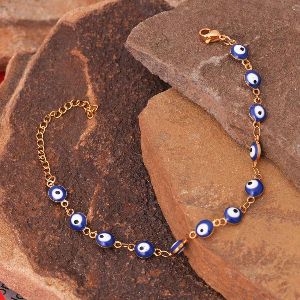 Stahl Cheshm Nazar Fußkette Modell Sarvenaz