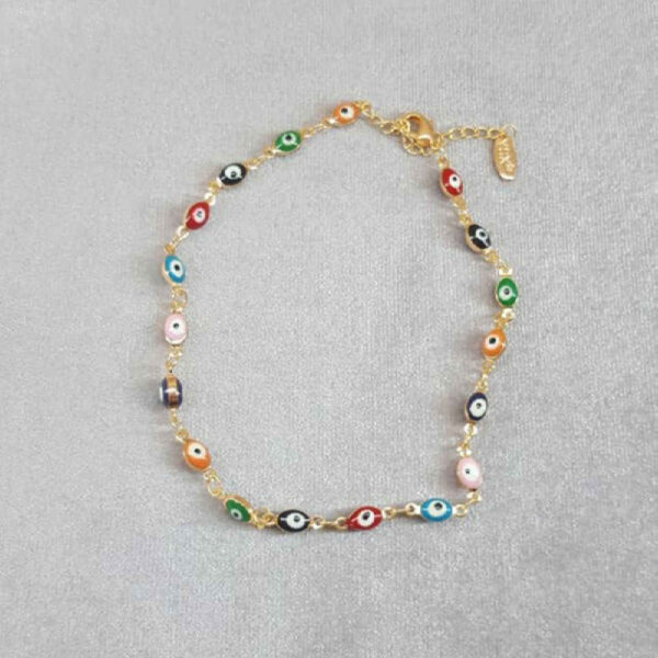 Stahl Cheshm Nazar Fußkette Modell Tanin