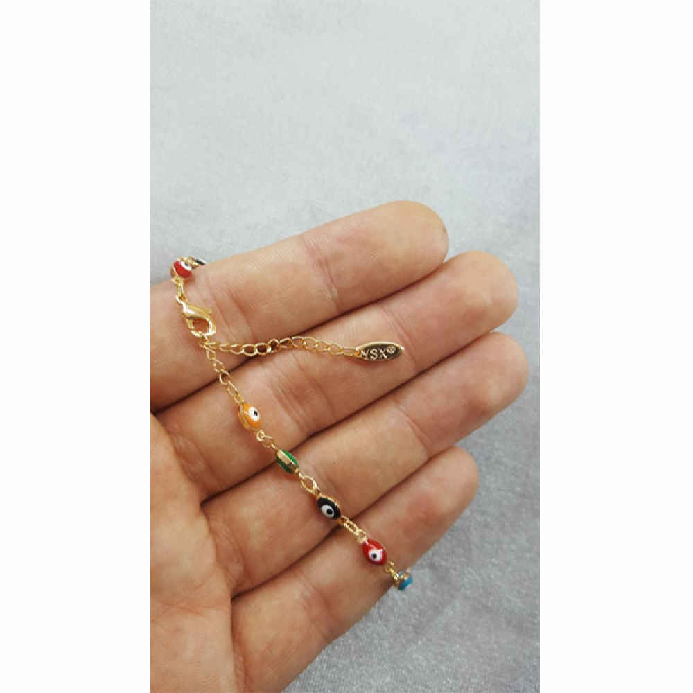 Stahl Cheshm Nazar Fußkette Modell Tanin