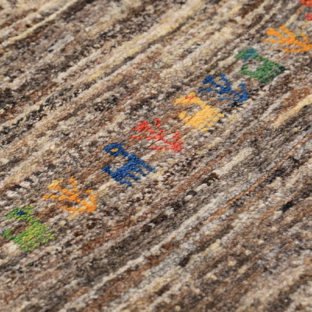 Persischer Gabbeh-Wollteppich handgewebt Nastaran