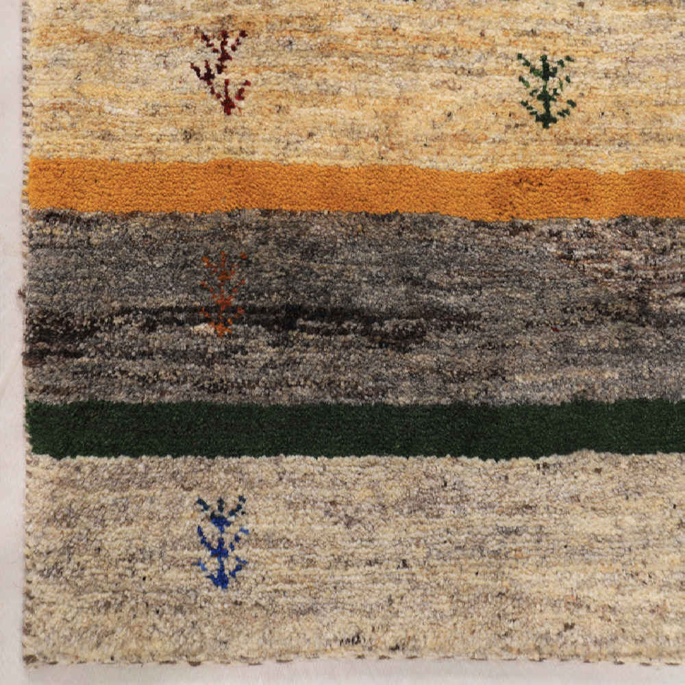 Persischer Gabbeh-Wollteppich handgewebt Tanha