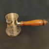 Türkische Kaffeekanne - Traditionell gehämmerter Messing-Cezve / Ibrik, Graviert Namin