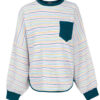Damen lässiger Rundhals-Sweatshirt Modell Behboud