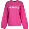 Damen lässiger Rundhals-Sweatshirt Modell Grateful