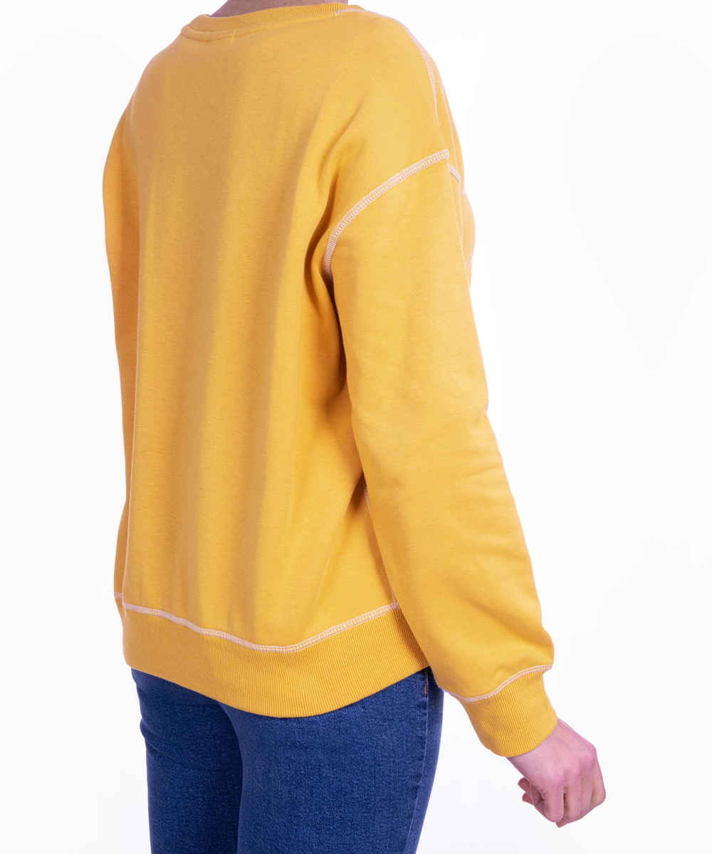 Damen lässiger Rundhals-Sweatshirt Modell Healty