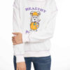 Damen lässiger Rundhals-Sweatshirt Modell Healty