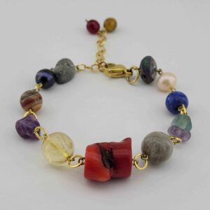 Perlenarmband für Damen – Chakra Stein Hana