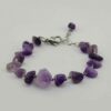 Perlenarmband für Damen – Violetter Amethyststein