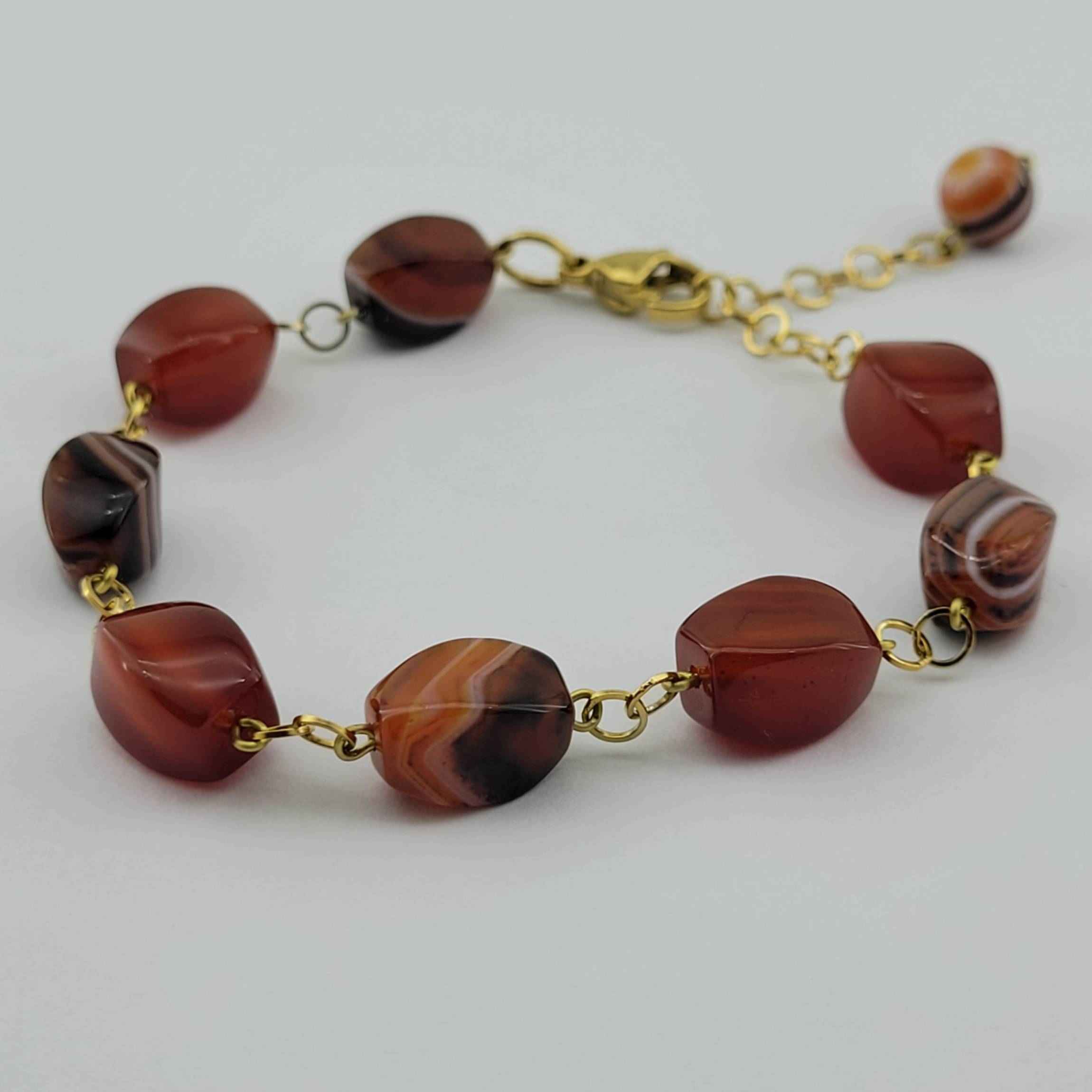 Perlenarmband für Damen – Soleimani Achatstein