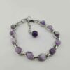 Perlenarmband für Damen – Violetter Amethyststein