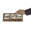 Handgefertigter persischer Holz-Wand-Schlüsselhalter – Eshgh-Kalligraphie