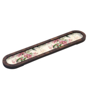 Holz-Räucherstäbchenhalter – Modell Flowers (Set von 2)