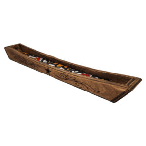 Holz-Räucherstäbchenhalter – Modell Keshti (Set von 2)
