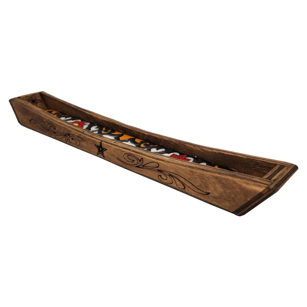 Holz-Räucherstäbchenhalter – Modell Keshti (Set von 2)