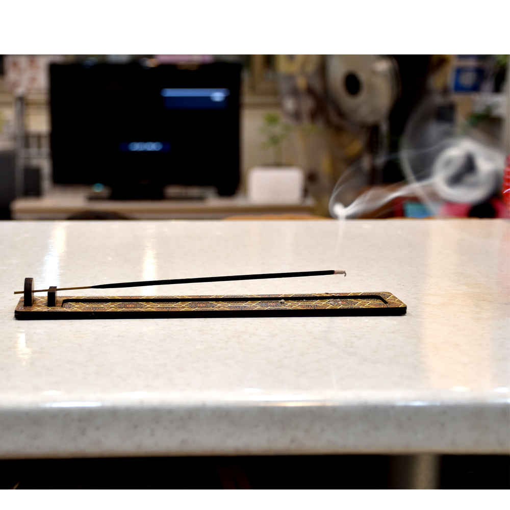 Holz-Räucherstäbchenhalter – Modell Mina (Set von 2)