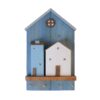 Dekorativer Wandschlüsselhalter im Cottage-Design in Blau