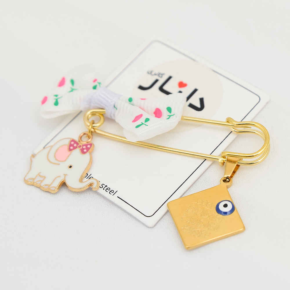 Islamische Sicherheitsnadel-Brosche für Kinder Elefant