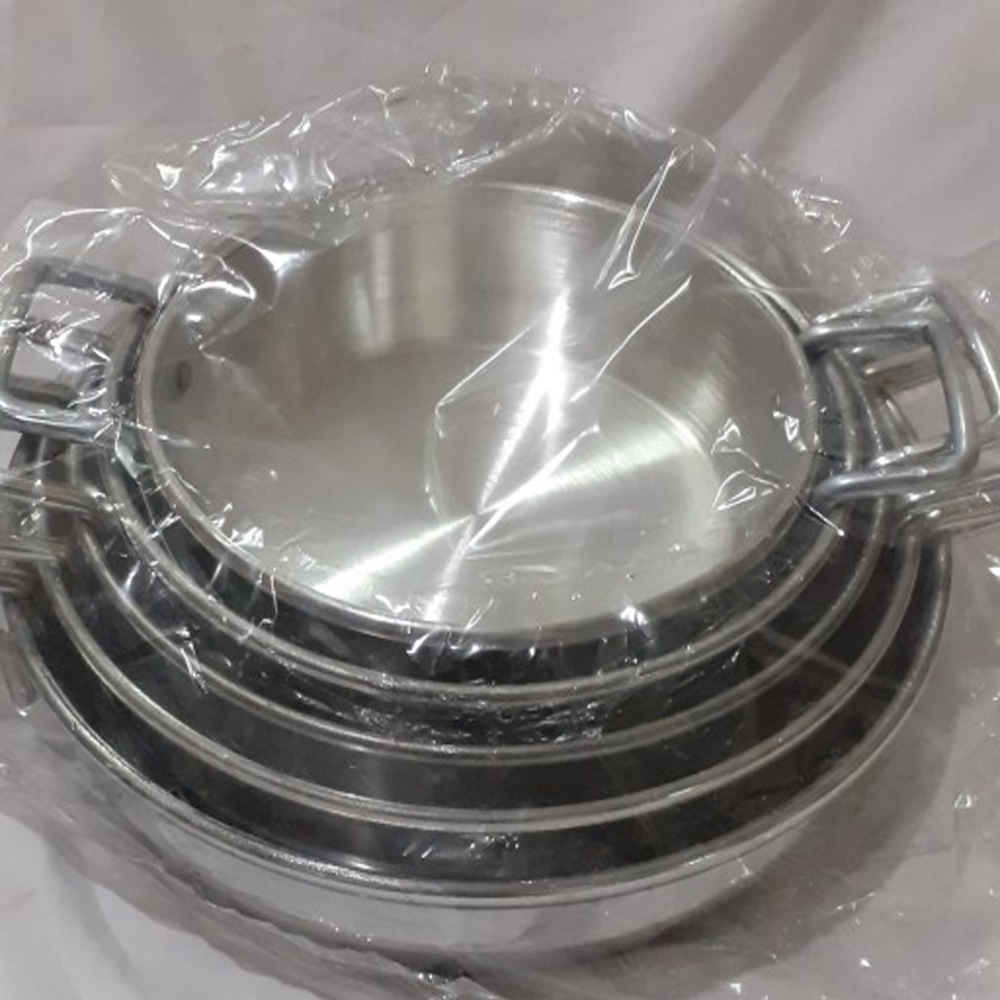 Outdoor-Camping-Pfanne – Leicht, Lagerfeuerkompatibel, Set aus 4