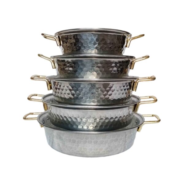 Outdoor-Camping-Pfanne – Leicht, Lagerfeuerbereit, Set aus 5