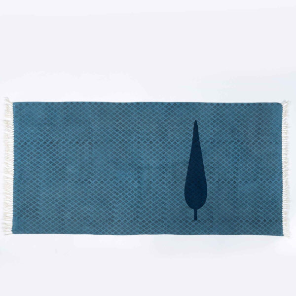 Handgefertigter Leinen Blockdruck Tischläufer Keshtzaar