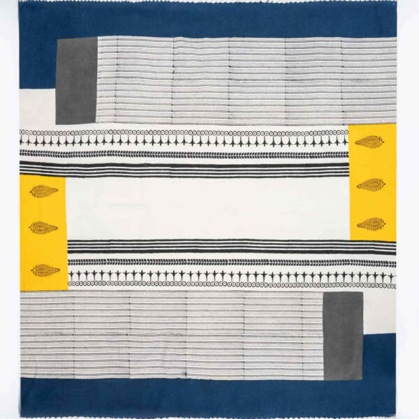 Leinen Tischdecke Blockdruck Modell Golestan