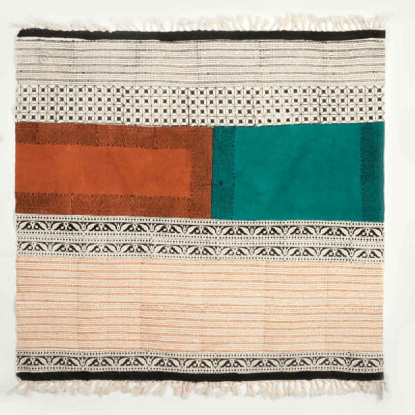 Leinen Tischdecke Blockdruck Modell Paeez