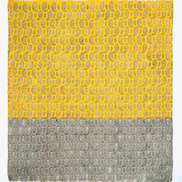 Leinen Tischdecke Blockdruck Modell Paisley